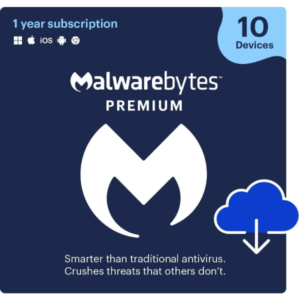Malwarebytes Premium 1 Year, 10 Device